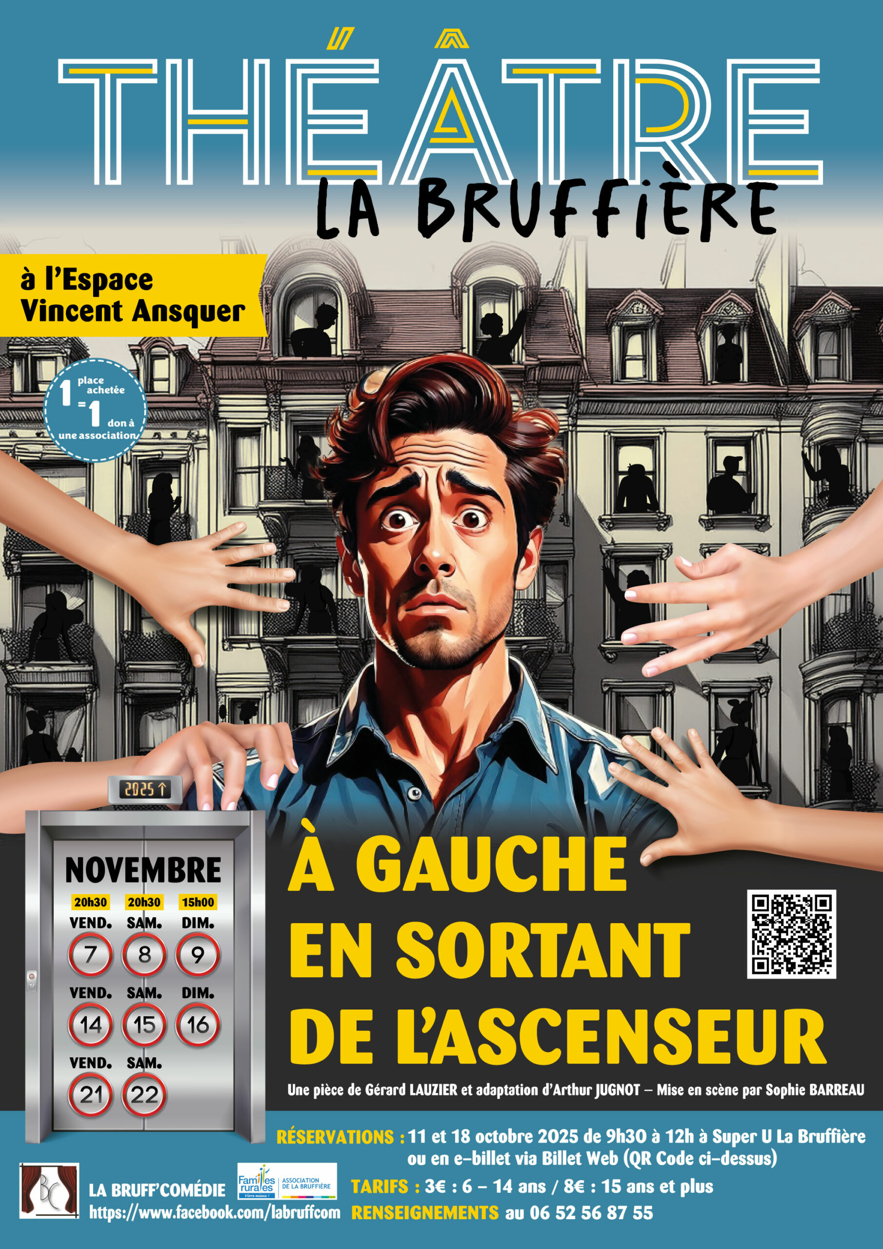 A gauche en Sortant de l’ascenceur